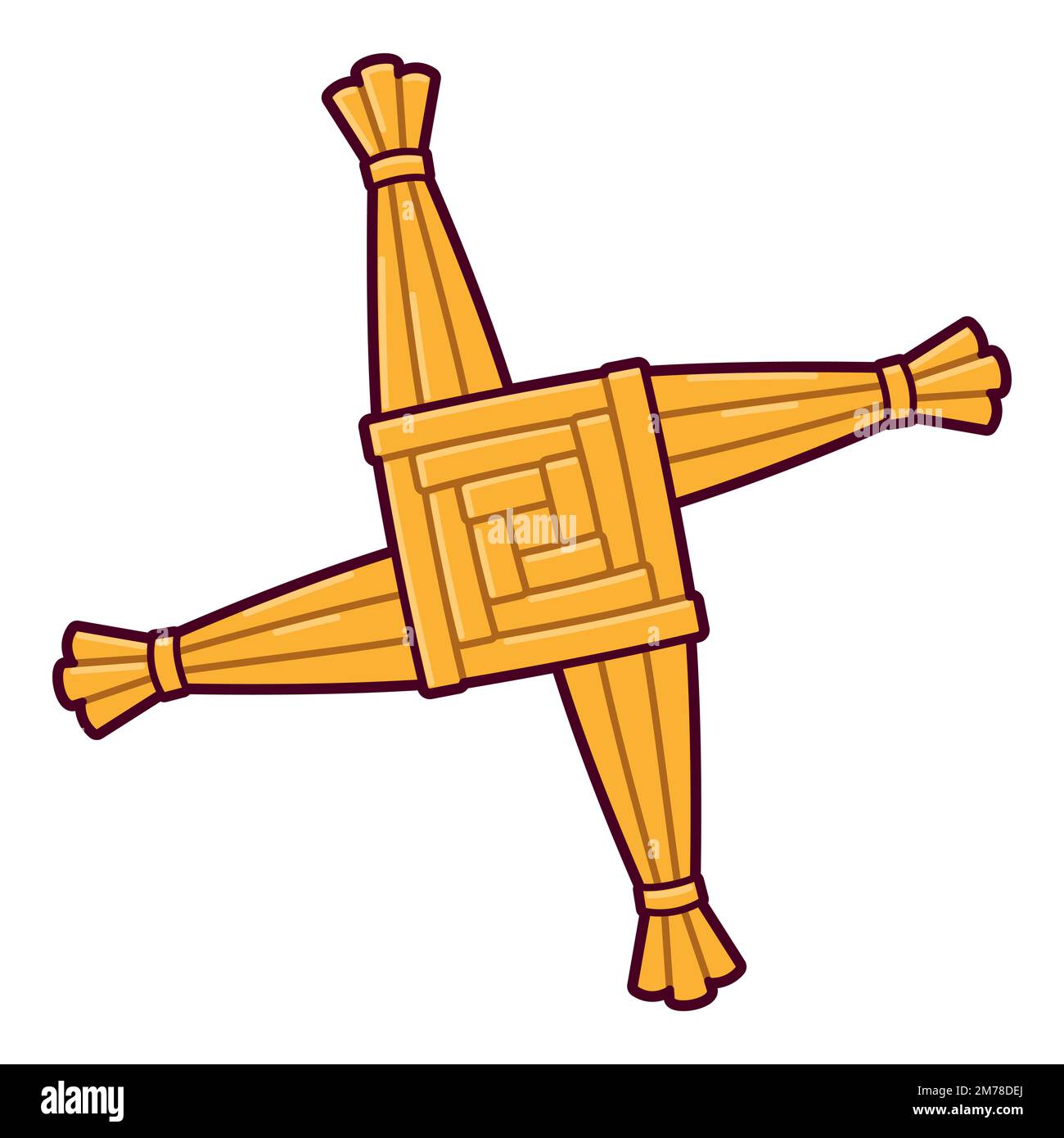 Bucherry St. Brigid's Wall Cross And Card All Natural Irish Gift Saint