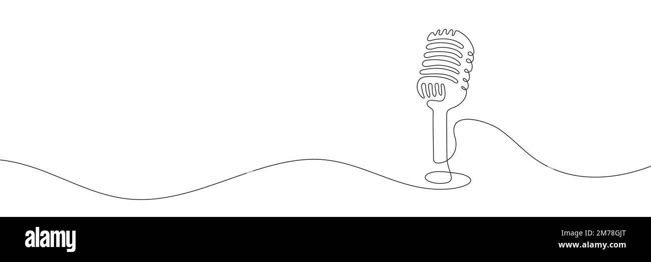 Microphone cartoon Black and White Stock Photos & Images - Alamy