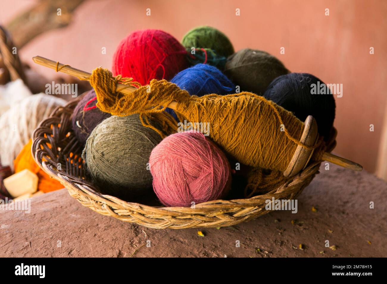 Material for the production of textile crafts in an indigenous