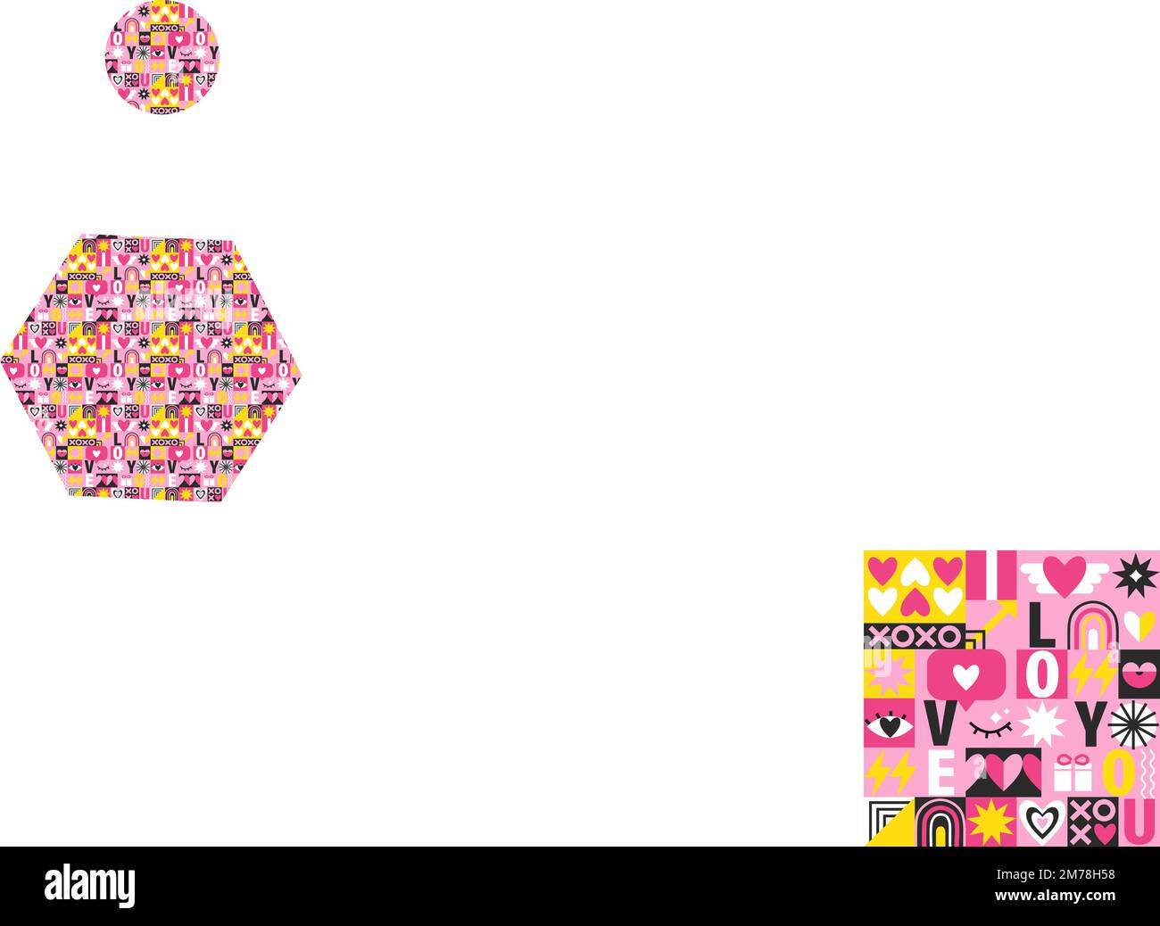 Seamless saint valentine pattern Stock Vector Images - Alamy