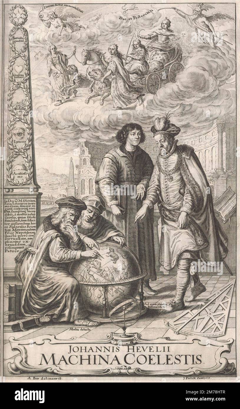 Machinae coelestis, 1673, by Johannes Hevelius Stock Photo