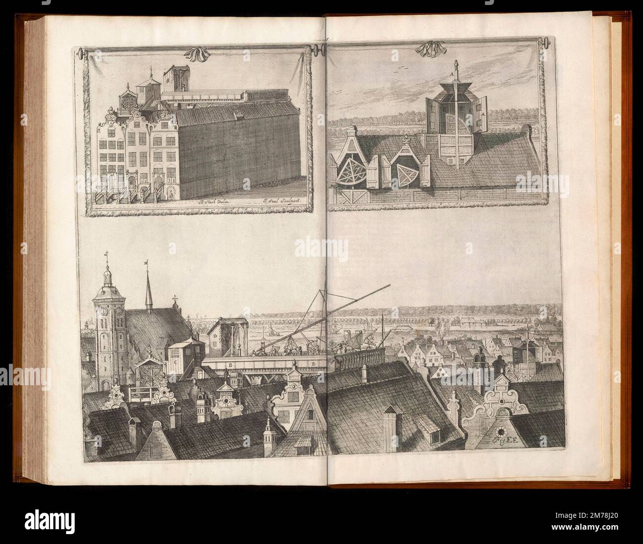 Keplerian astronomical refracting telescope, Machinae coelestis, 1673