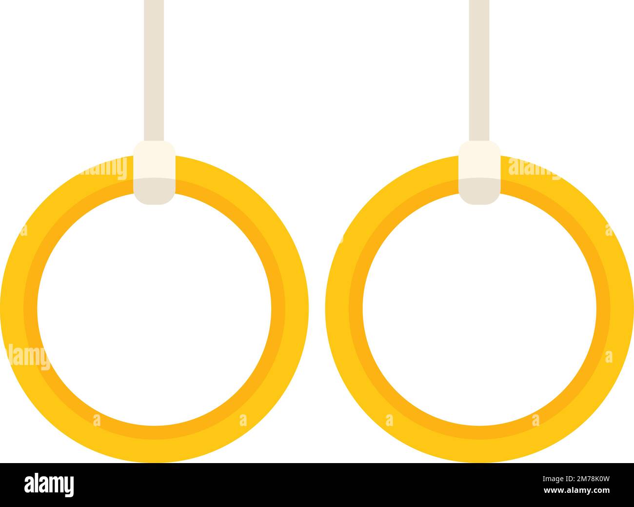 Exercise rings icon flat vector. Doctor therapy. Patient care isolated ...
