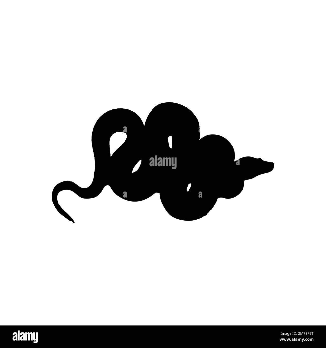 Snake icon. Simple style antidote big sale poster background symbol. Snake brand logo design element. Snake t-shirt printing. Vector for sticker. Stock Vector
