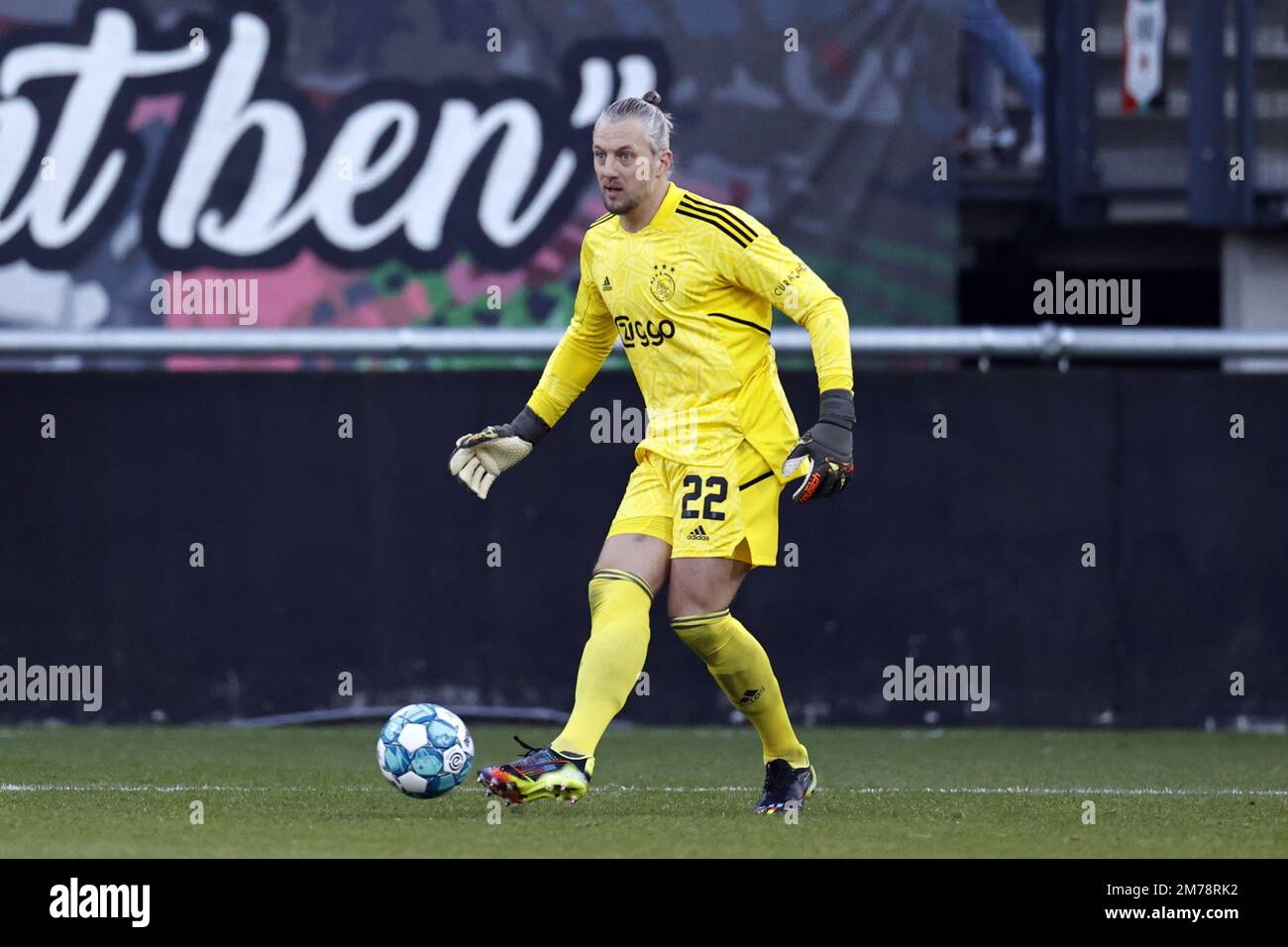 NIJMEGEN Ajax goalkeeper Remko Pasveer during the Dutch premier league match between NEC and NIJMEGEN Ajax goalkeeper Remko Pasveer during the Dutch premier league match between NEC and