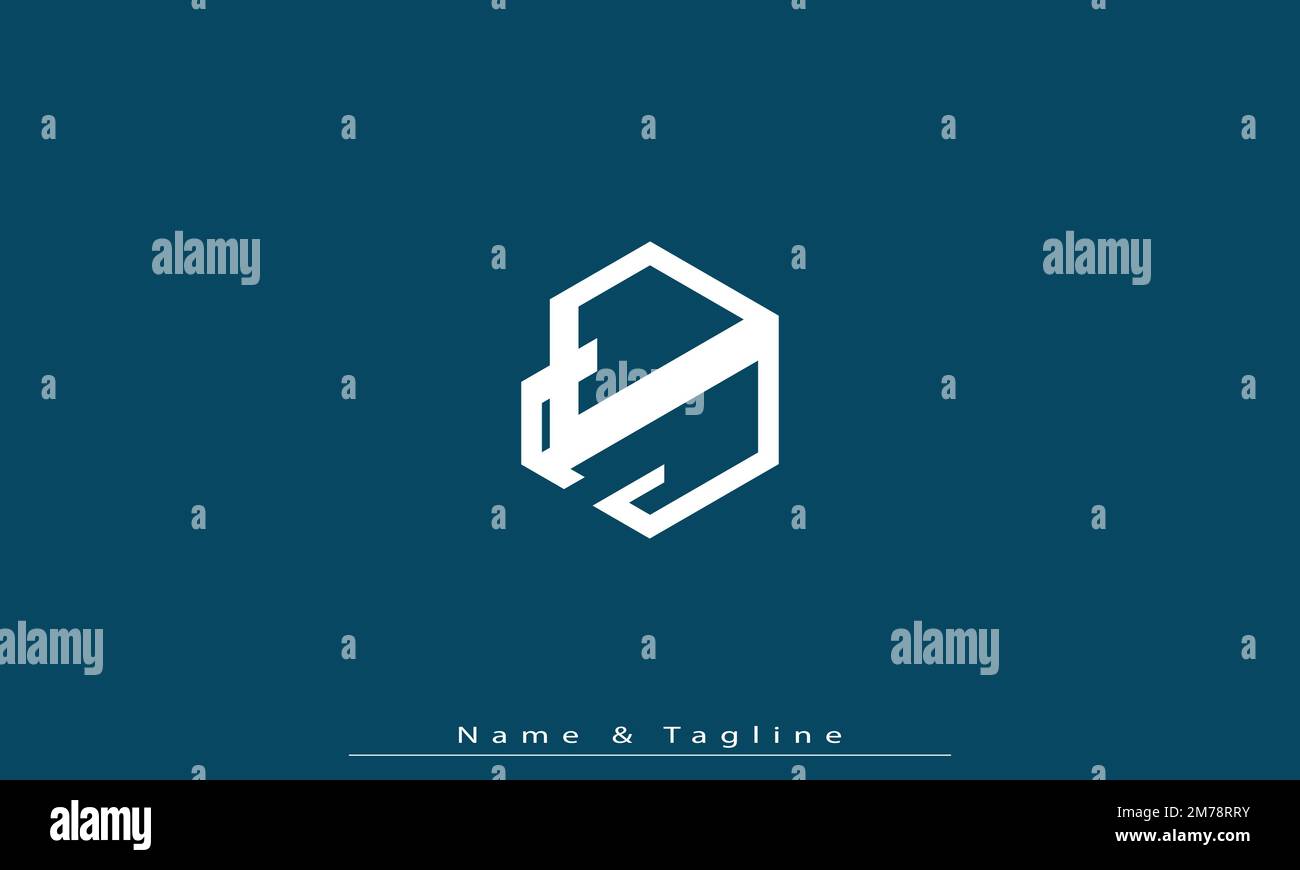 Alphabet letters Initials Monogram logo QJ , JQ Stock Vector
