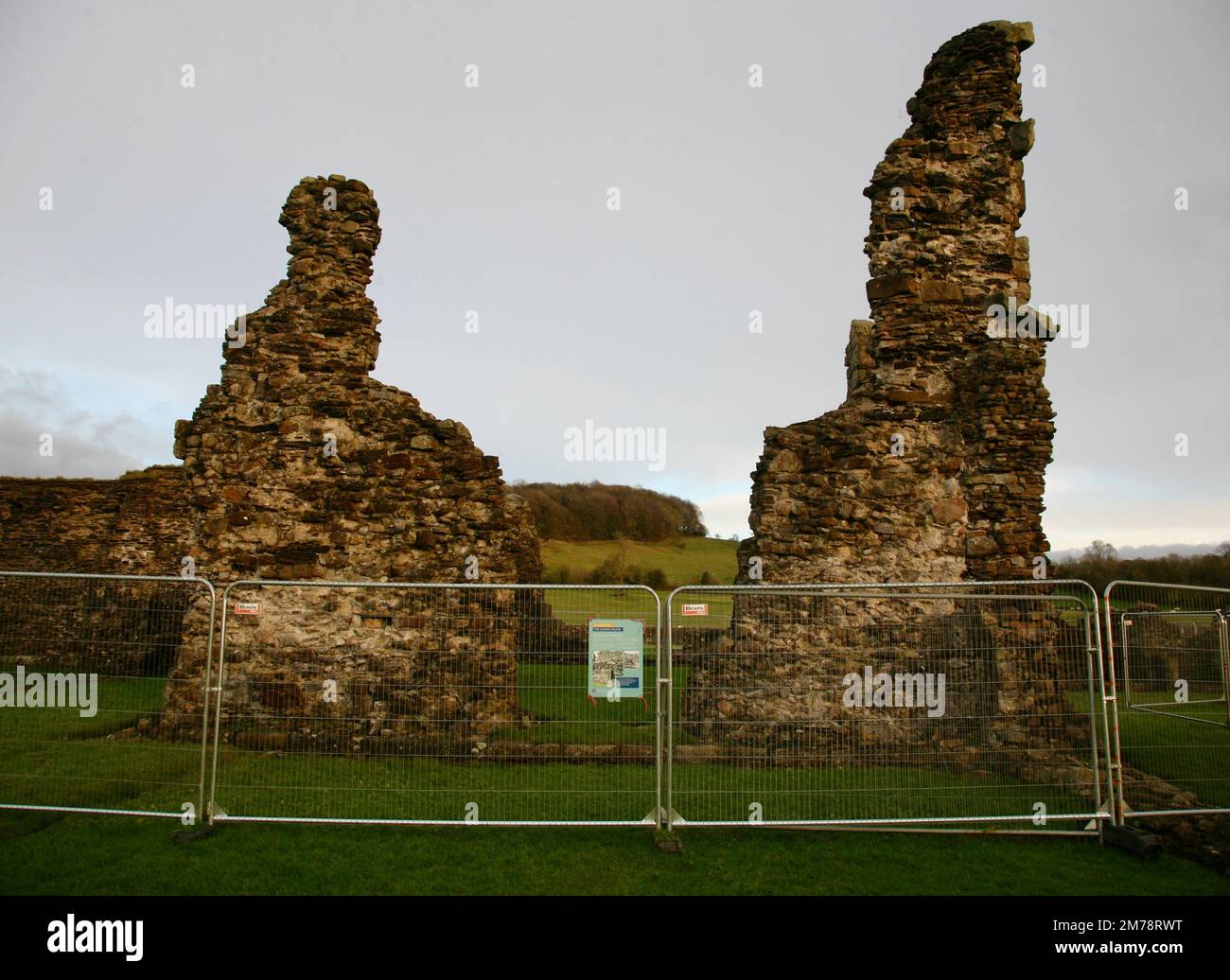 A series of gates at Sawley Abbey, conserving the integrity of the