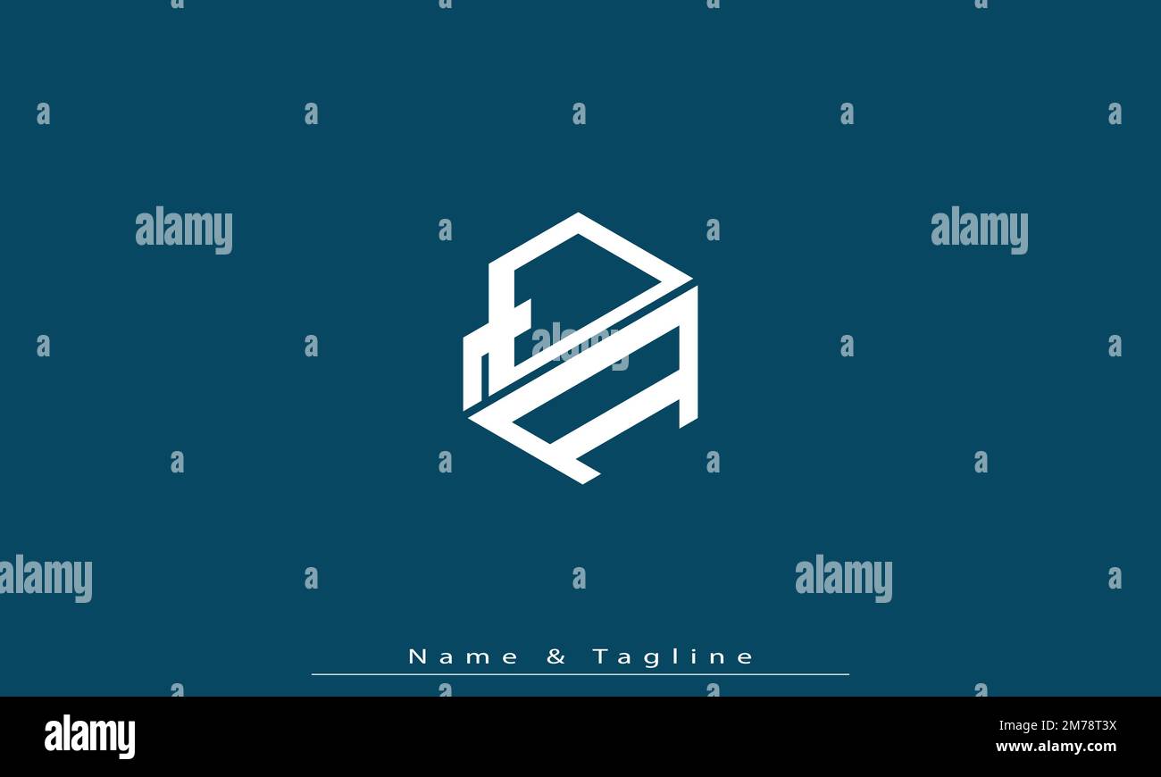 Alphabet letters Initials Monogram logo QA , AQ Stock Vector