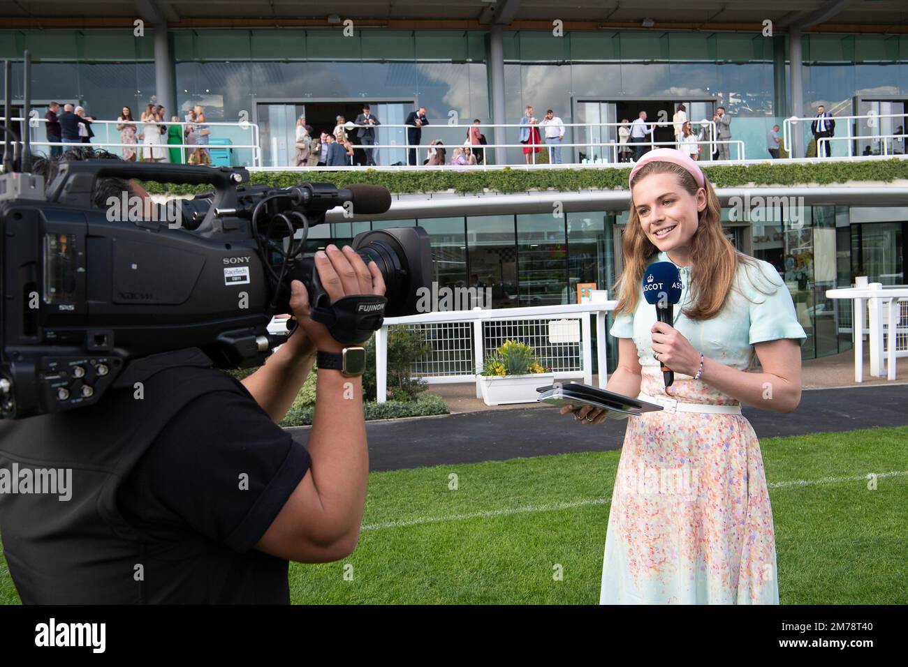 7th May, 2022. Ascot, Berkshire, UK. Television Racing presenter and