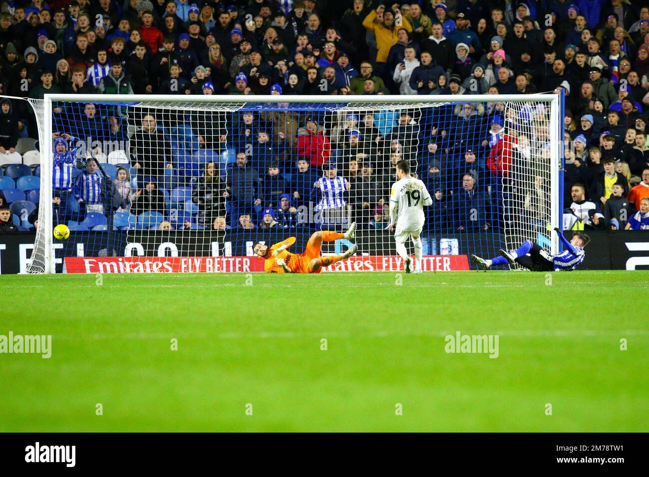 Goalkeeper Deflection Hillsborough Stadium, Sheffield, England - 7th January 2023 Martin ...