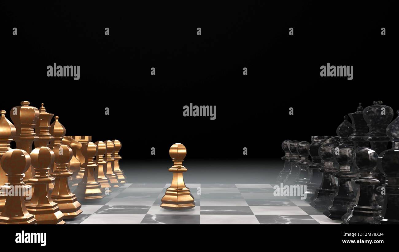 Chess Pieces Board Layout Stock Photo 666380395