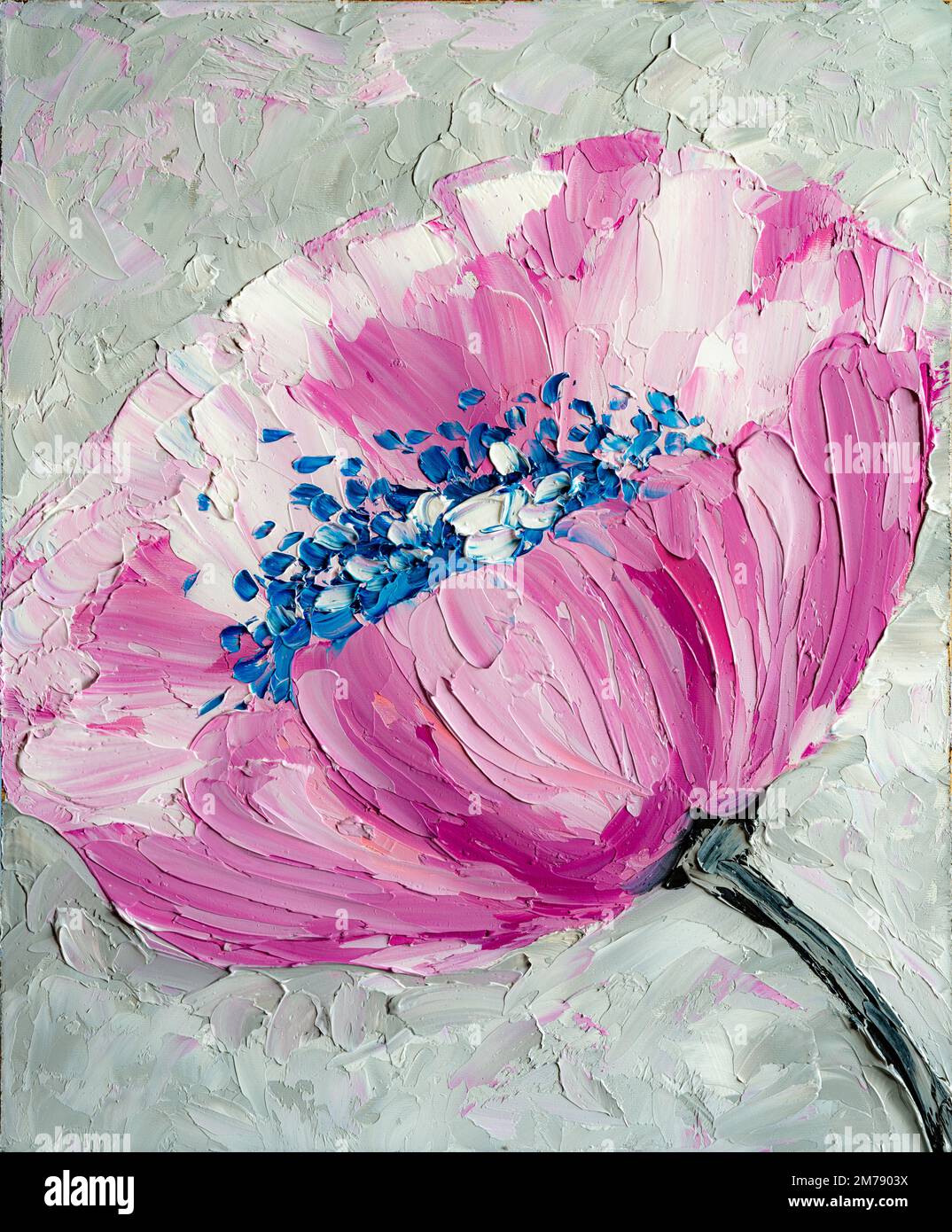 Flower oil painting hi-res stock photography and images - Alamy