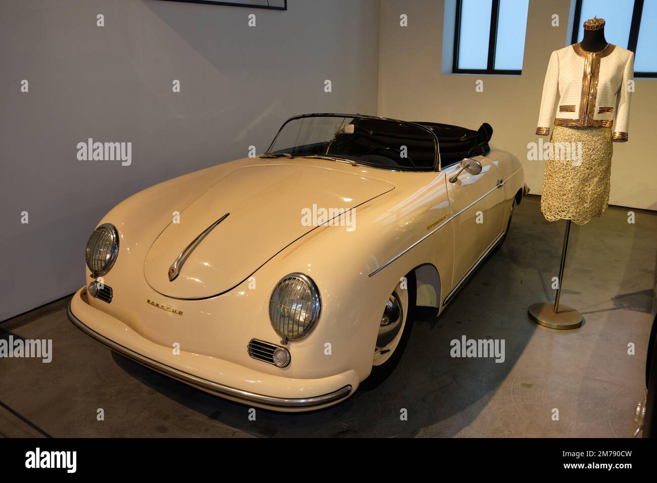 Porsche 356 Speedster at automobile museum of Malaga, Spain Stock Photo