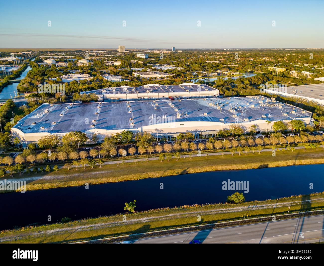 Sunrise, FL, USA - January 6, 2022: Aerial photo of Teva Pharmaceuticals  Sunrise FL Stock Photo - Alamy