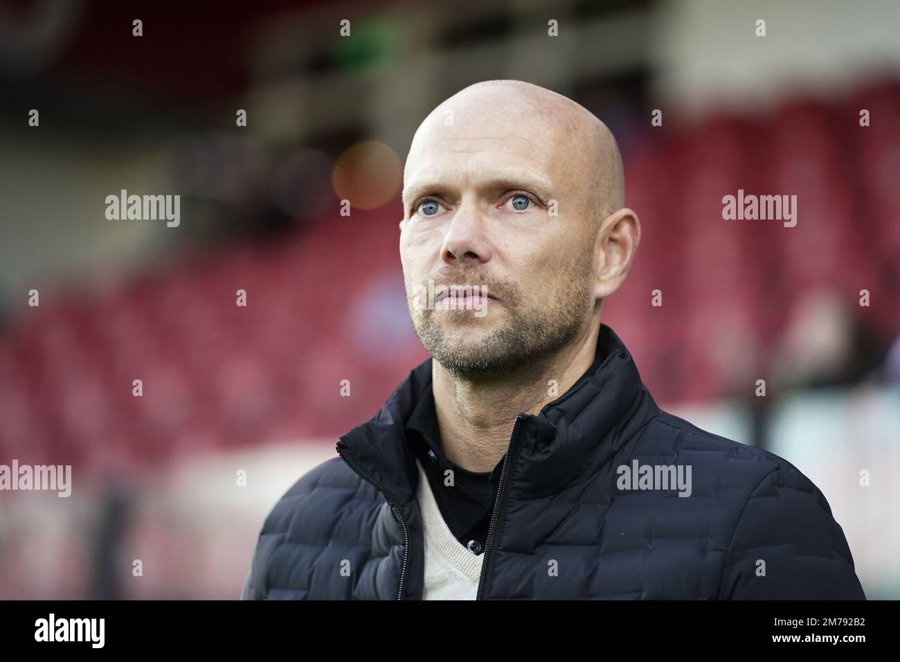 ROTTERDAM - FC Groningen coach Dennis van der Ree during the Dutch premier league match between sbv Excelsior and FC Groningen at Van Donge & De Roo Stadium on January 8, 2023 in Rotterdam, Netherlands. ANP ROY LAZET Stock Photo