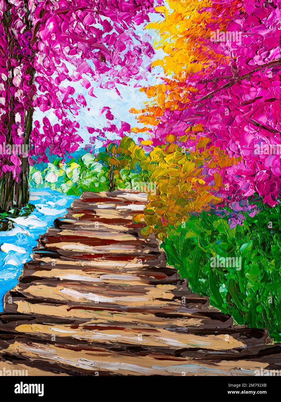 Autumn Vermont Landscape Oil Painting Stock Photo Alamy