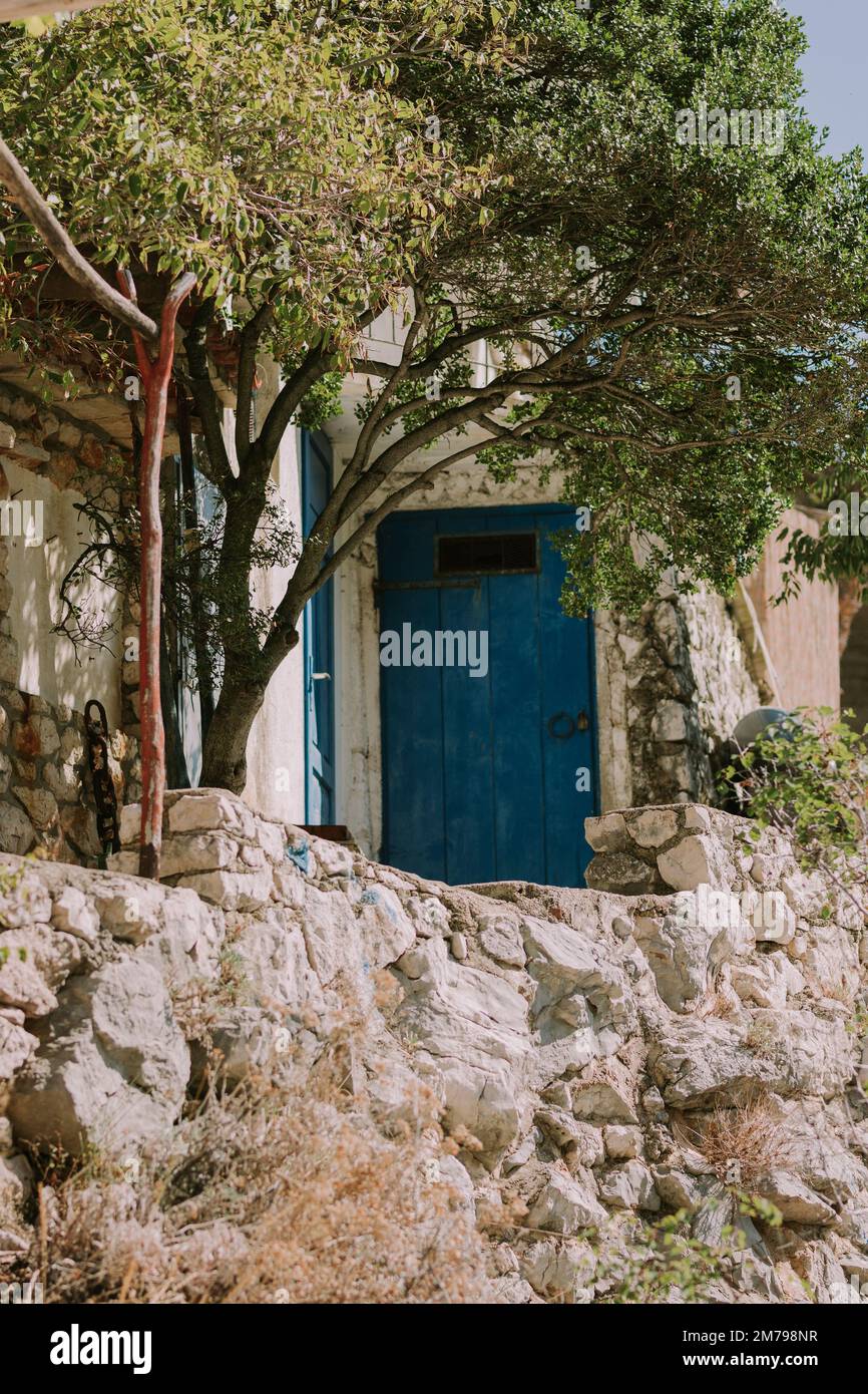 Traditional fishery houses in Croatia Stock Photo