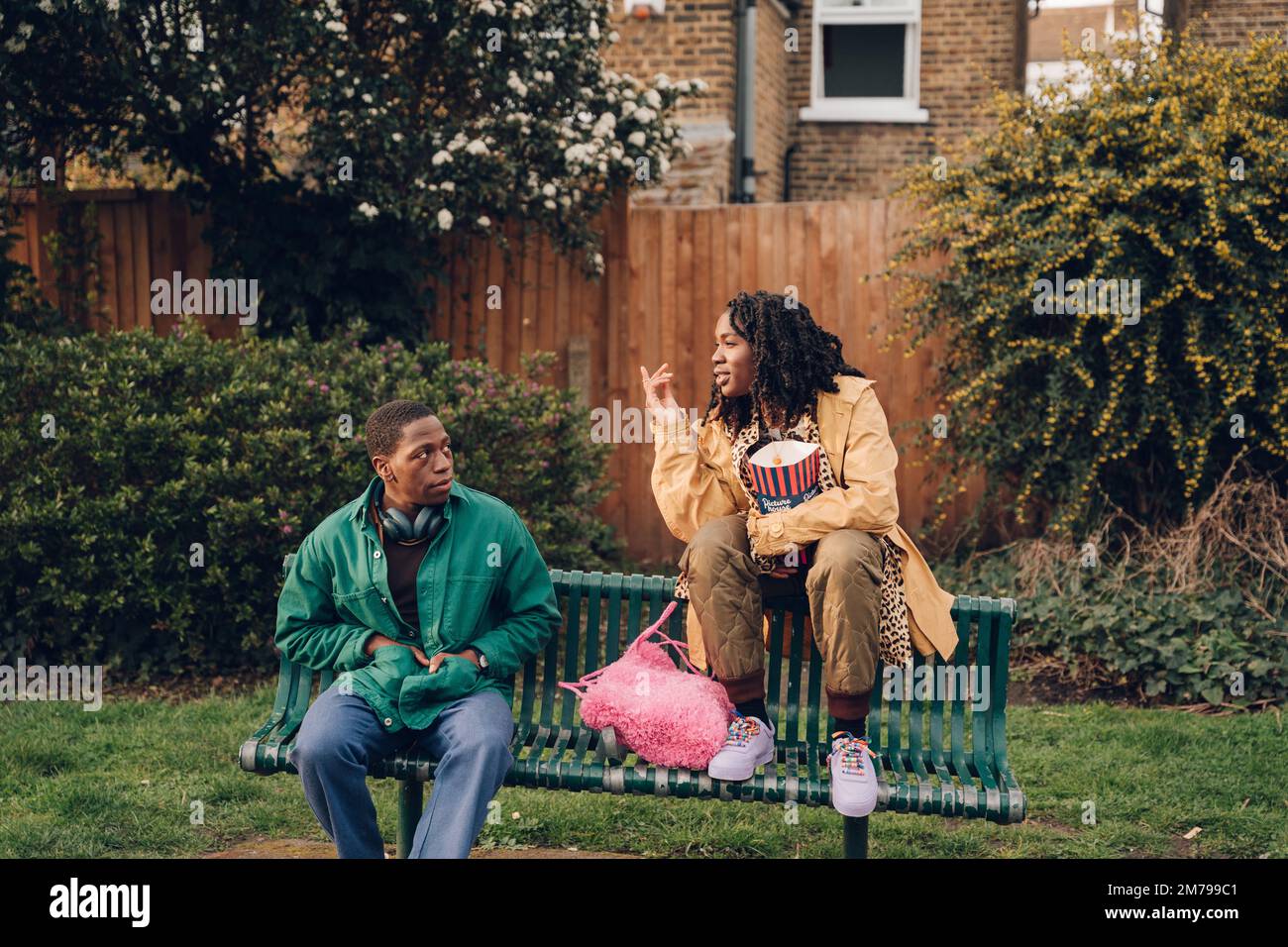 RELEASE DATE: March 31, 2023. TITLE: Rye Lane. STUDIO: BBC Films. DIRECTOR: Raine Allen Miller. PLOT: Two youngsters reeling from bad breakups who connect over an eventful day in South-London. STARRING: DAVID JONSSON, VIVIAN OPARAH as Yas. (Credit Image: © BBC Films/Entertainment Pictures) Stock Photo