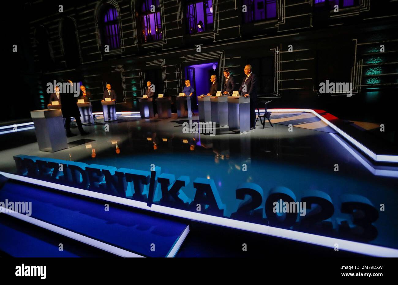 Czech Presidential Candidates Attend A Final Televised Debate Ahead Of A Direct Presidential