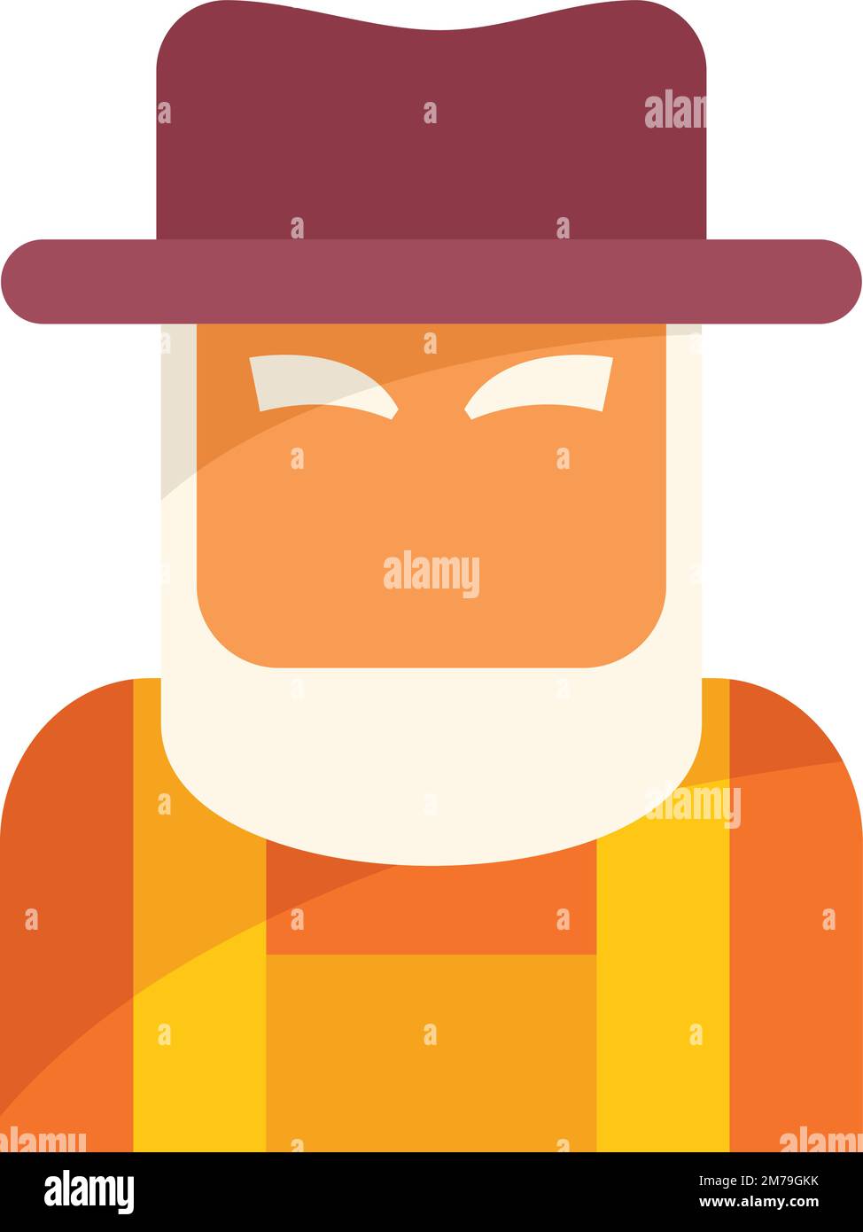 Old adult icon flat vector. Generation age. Human stage isolated Stock ...