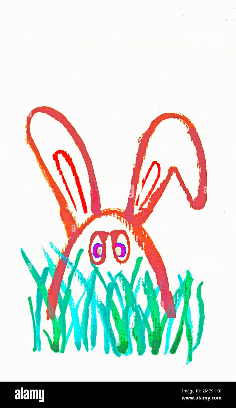A funny Easter Rabbit. Stock Photo