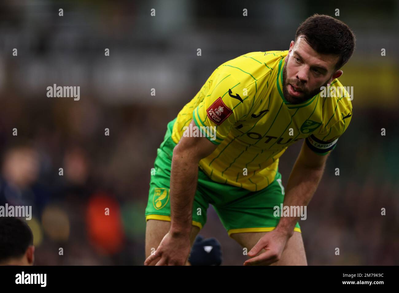 Carrow Road, Norwich, Norfolk, UK. 8th Jan, 2023. FA Cup Football, Norwich versus Blackburn Rovers; Grant Hanley of Norwich City Credit: Action Plus Sports/Alamy Live News Stock Photo