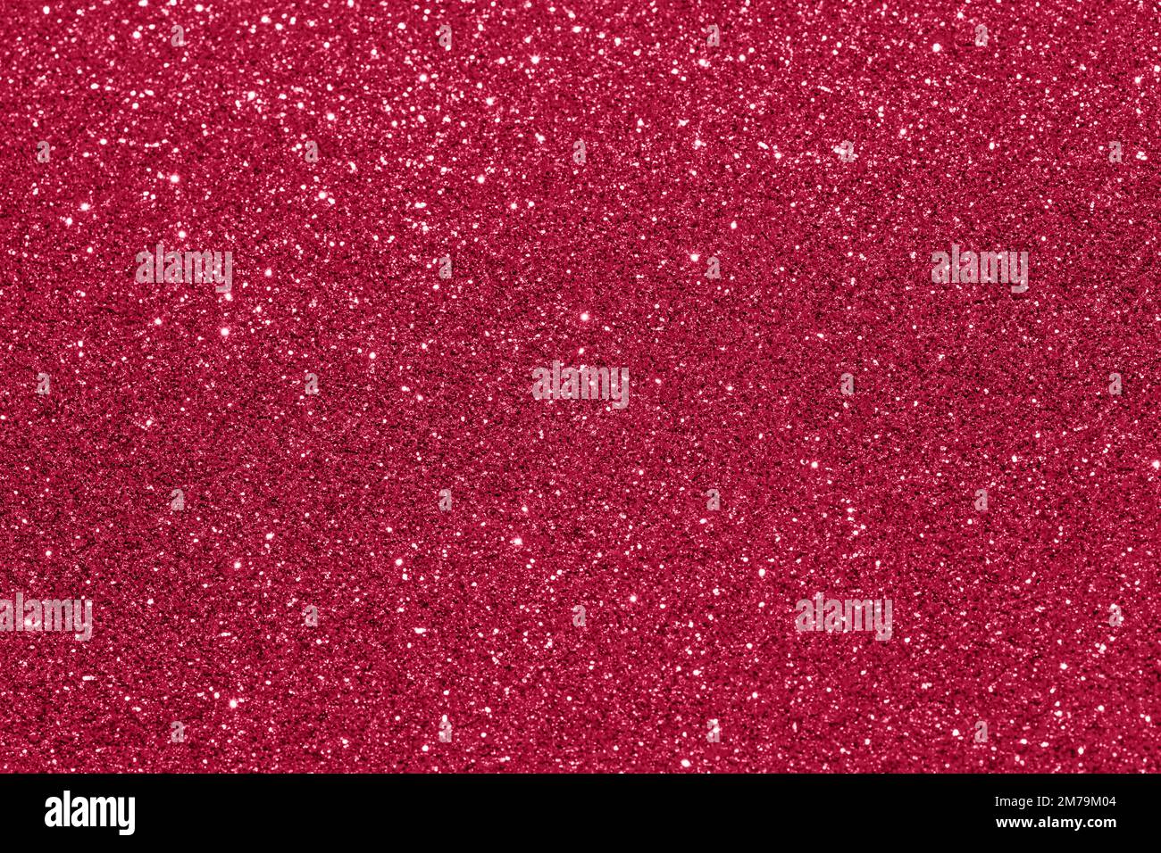 Viva Magenta background with blurry sparkles. Pantone Color of The Year 2023.  Stock Photo