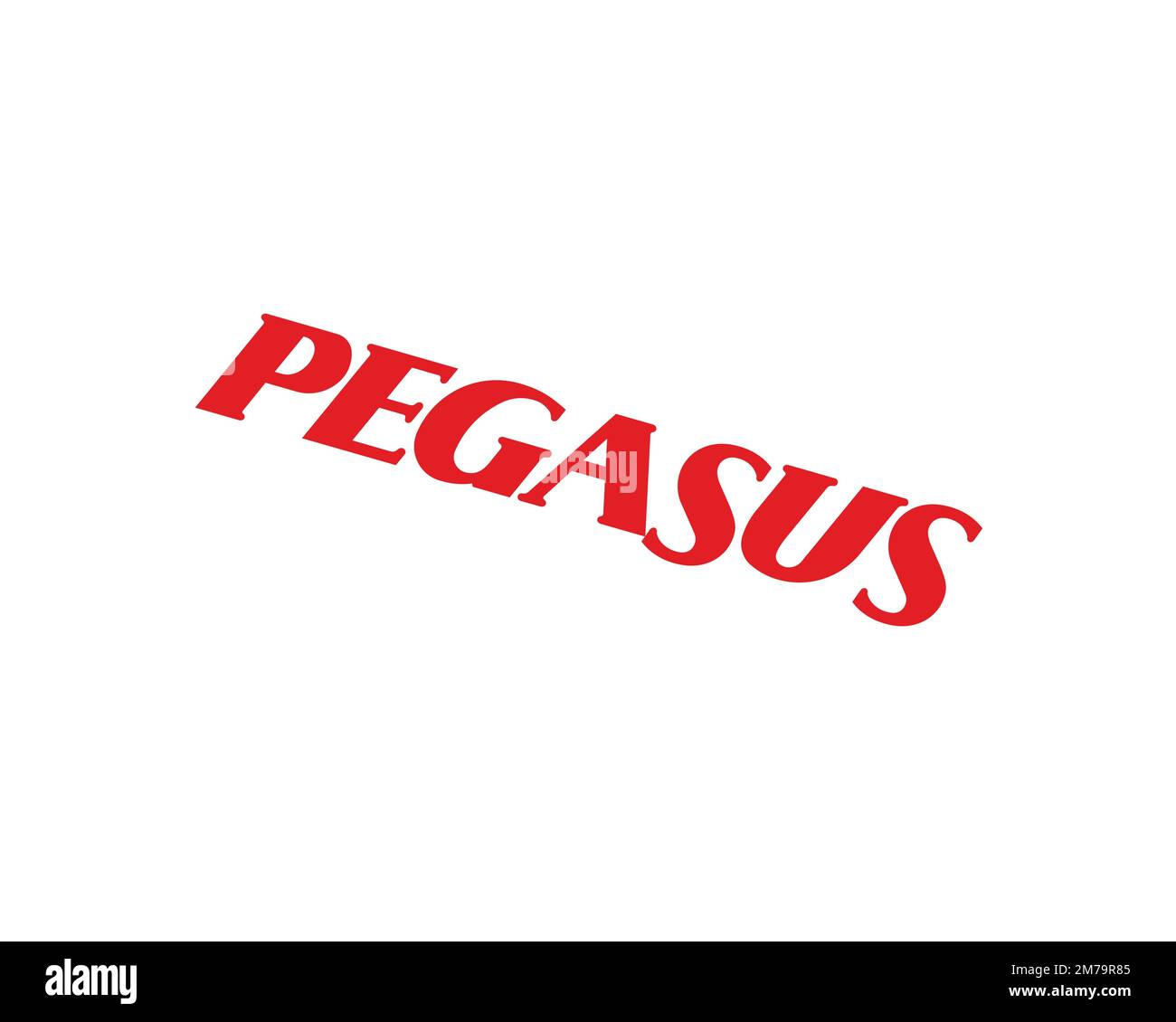 Pegasus Airline, Rotated Logo, White Background B Stock Photo - Alamy