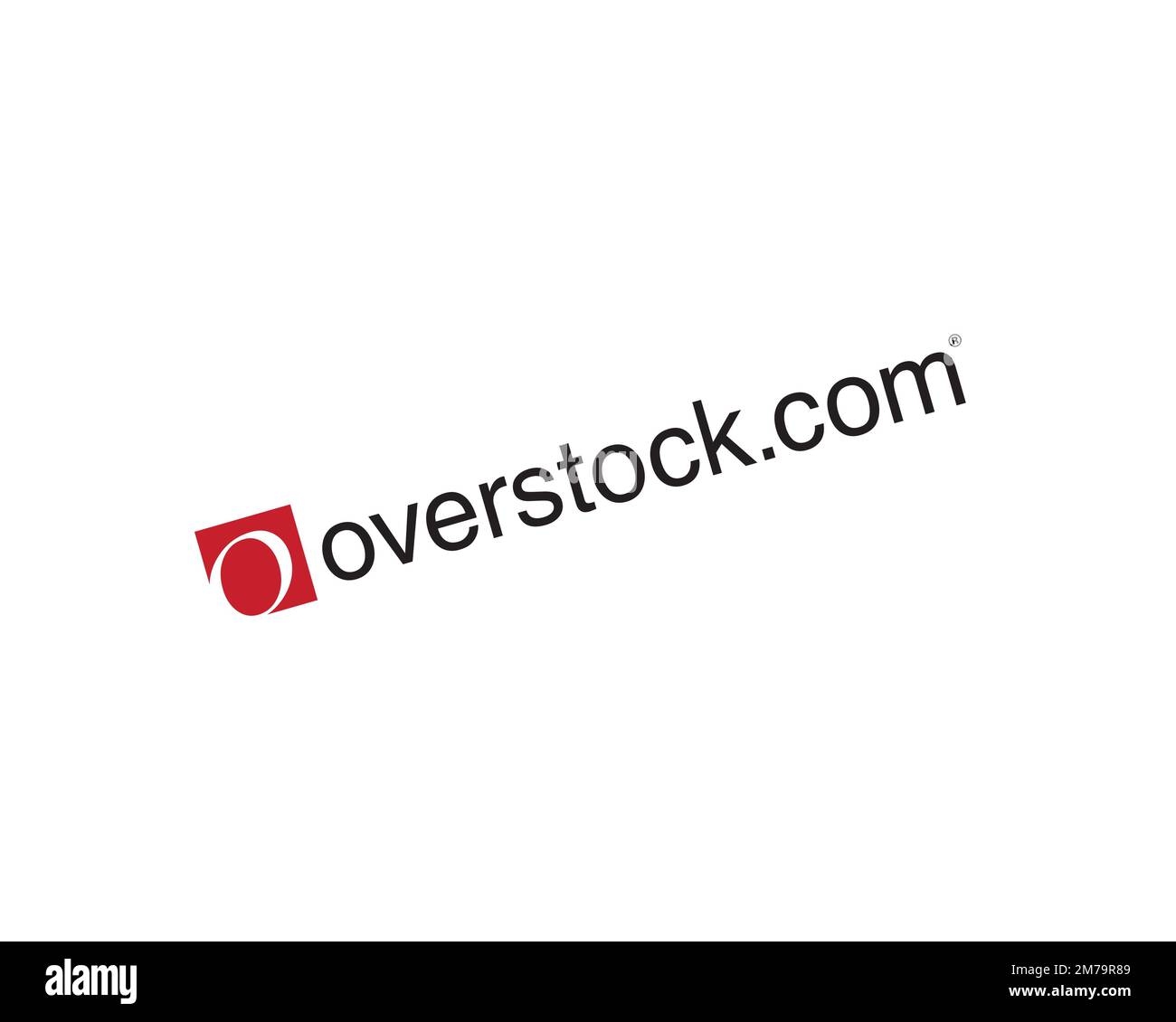 Overstock. com, rotated logo, white background Stock Photo Alamy
