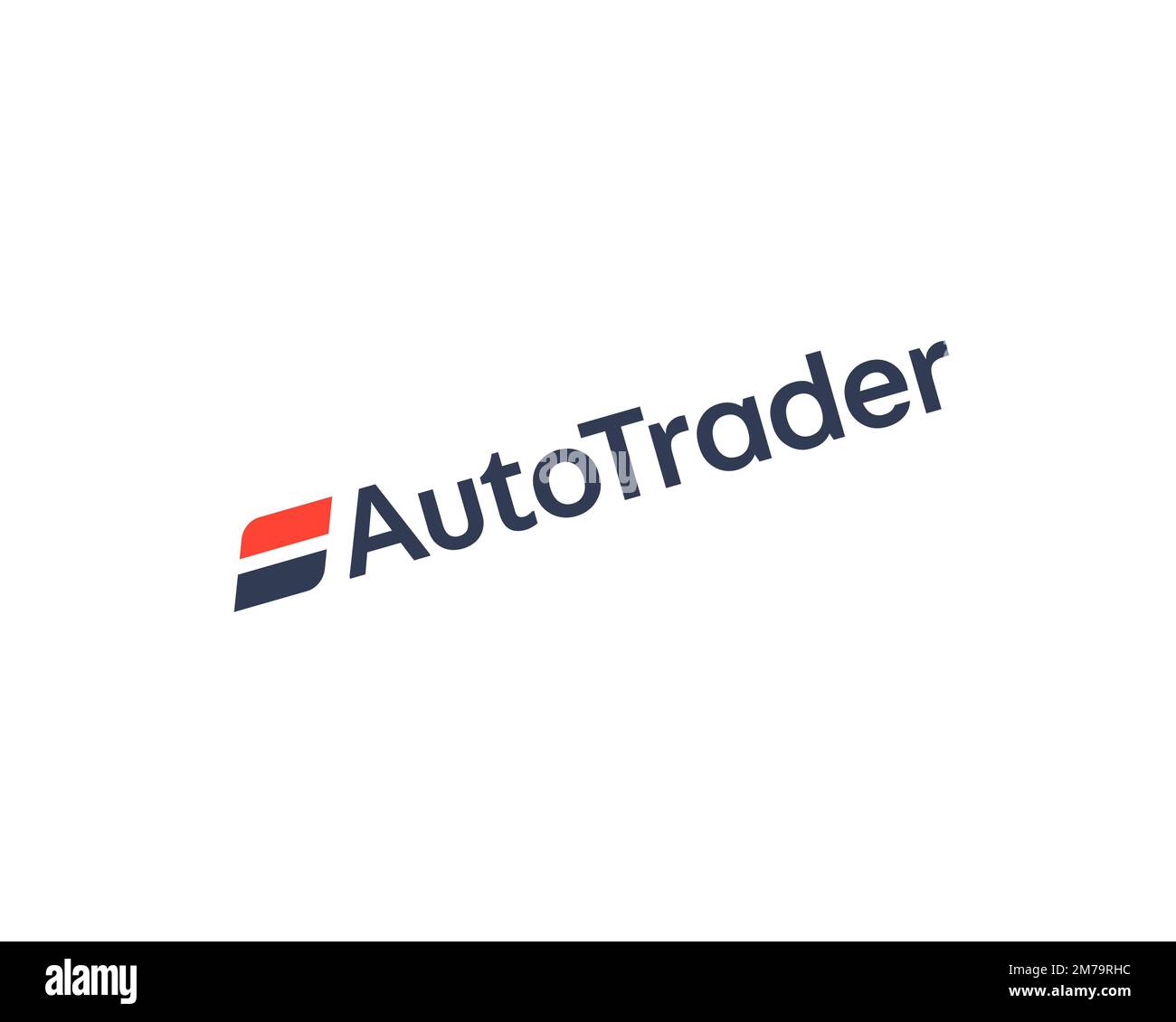 Auto Trader Group, Rotated Logo, White Background Stock Photo Alamy