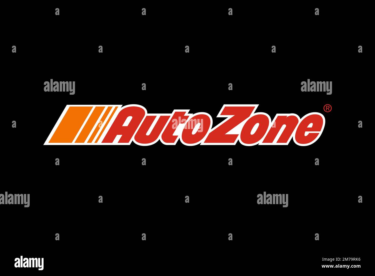 AutoZone, Logo, Black background Stock Photo Alamy