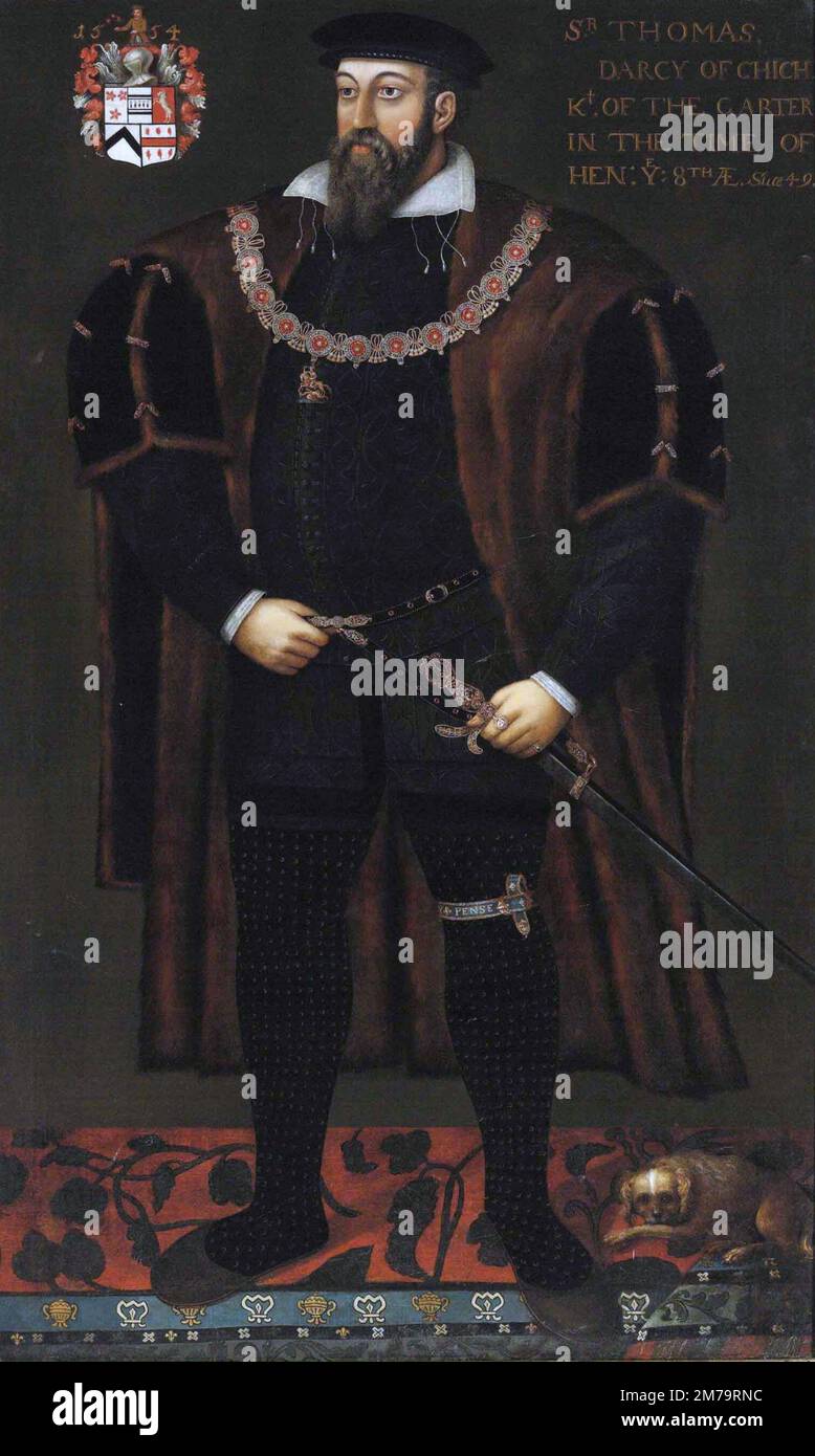 Thomas Darcy, 1st Baron Darcy of Chiche (1506 – 1558) English courtier during the reign of Edward VI. Stock Photo