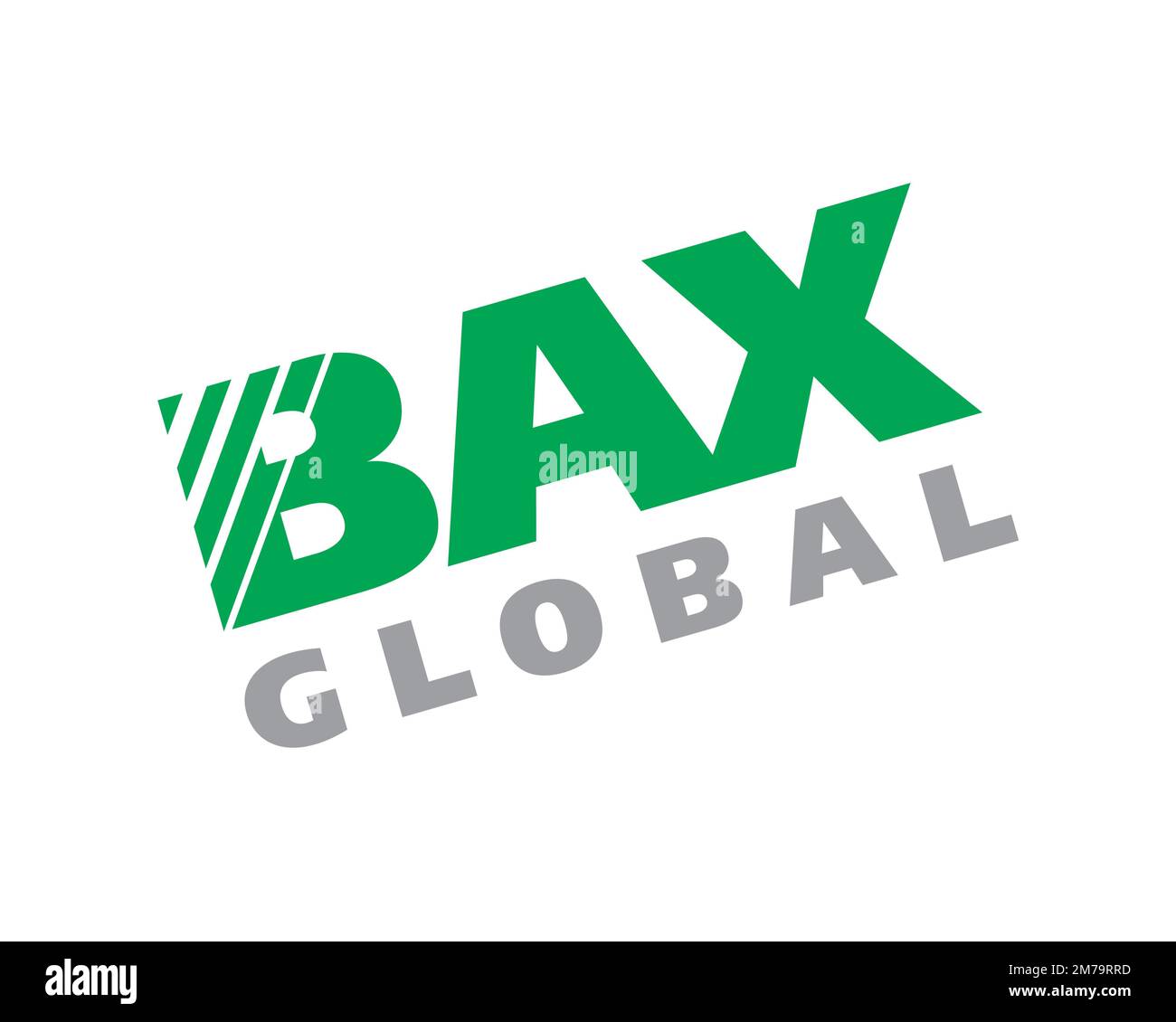 BAX Global, rotated logo, white background Stock Photo - Alamy