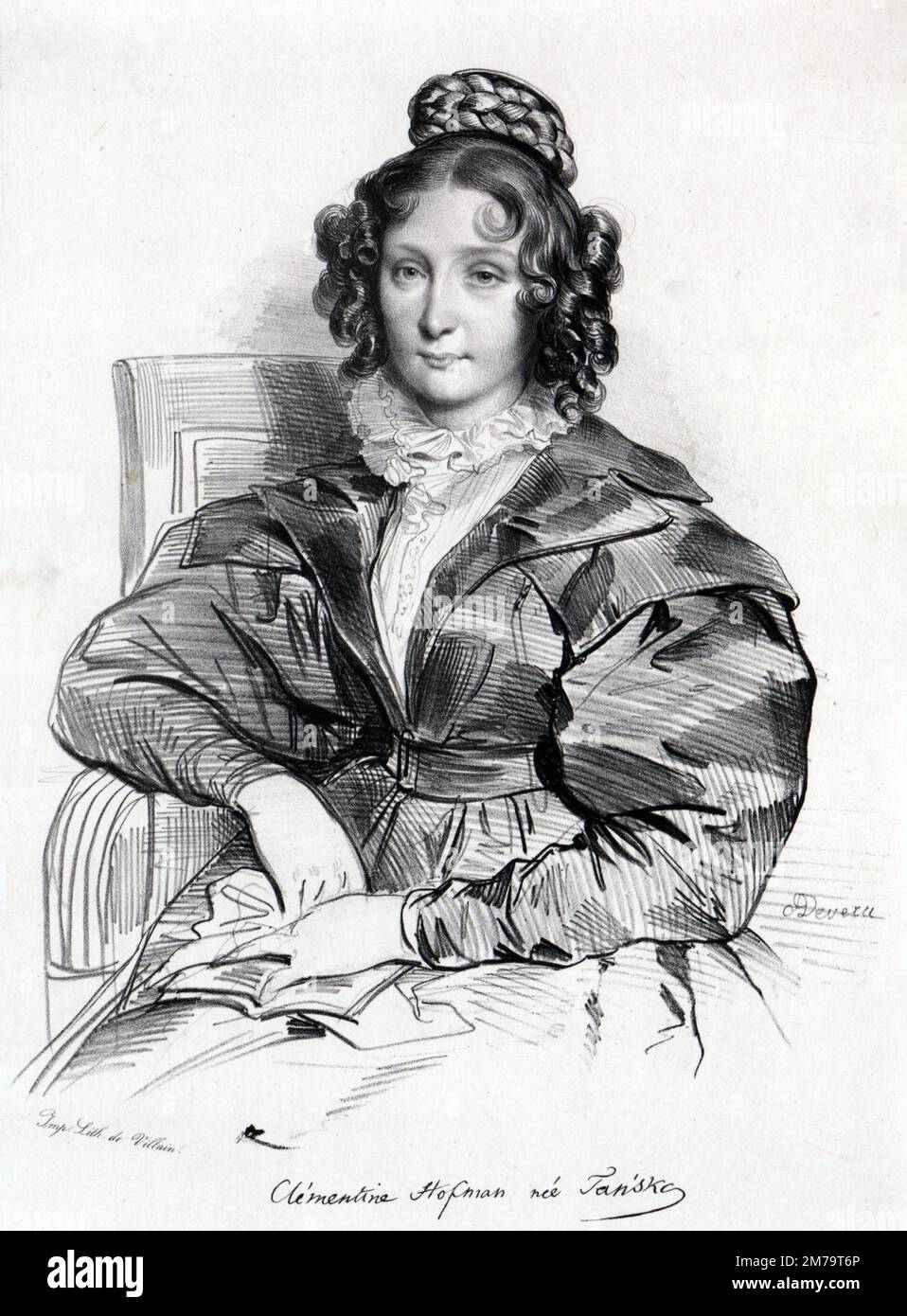 Klementyna Hoffmanowa, born Klementyna Tańska (1798 – 1845) Polish novelist, playwright Stock Photo