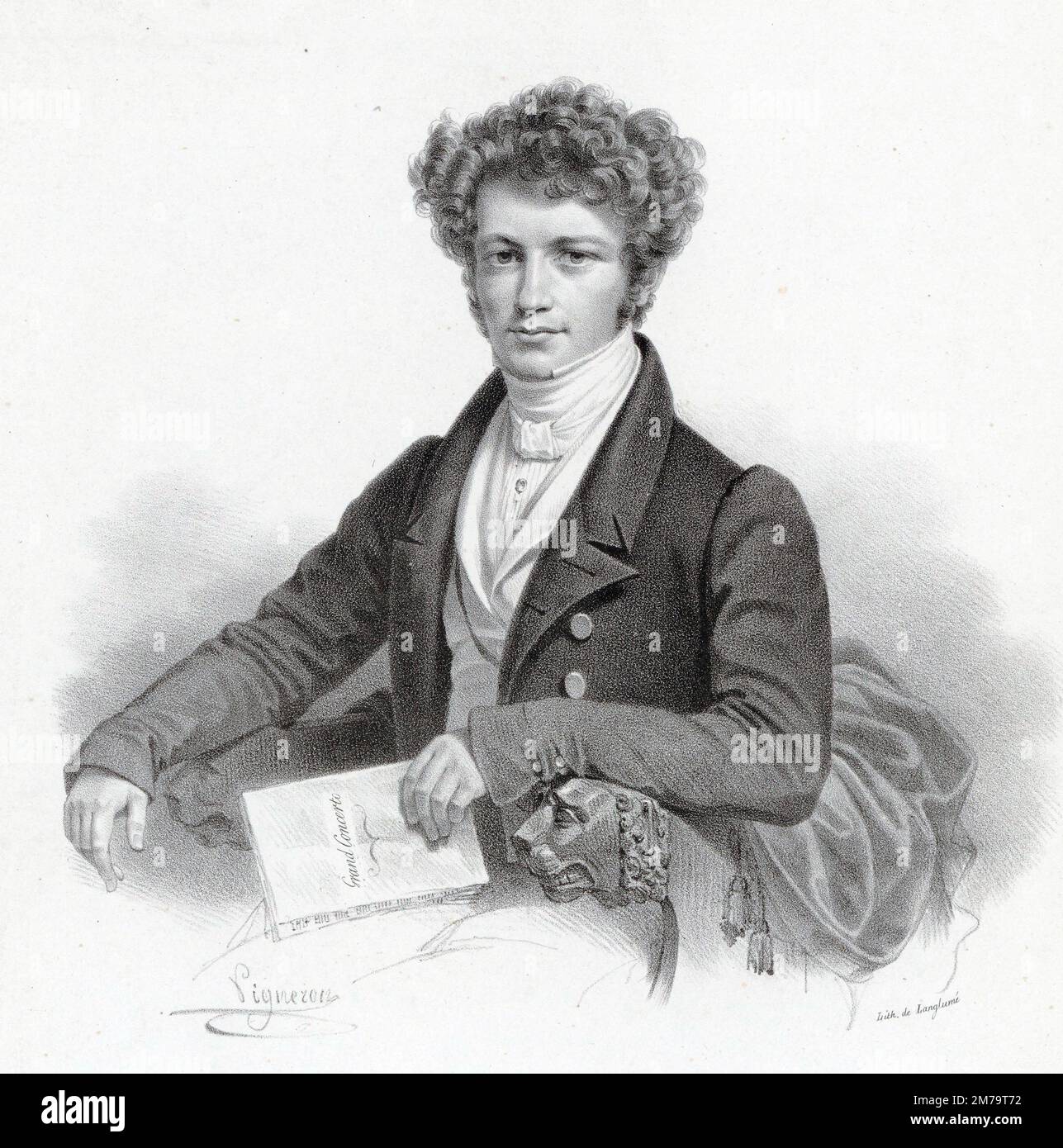Henri Herz (1803 – 1888) virtuoso pianist, composer Stock Photo