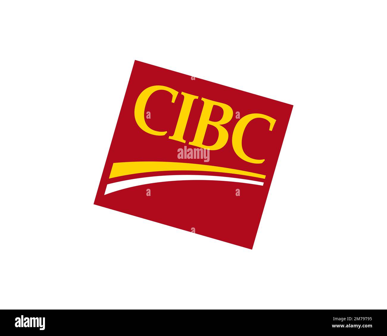 Canadian Imperial Bank of Commerce, Rotated Logo, White Background B Stock Photo Alamy