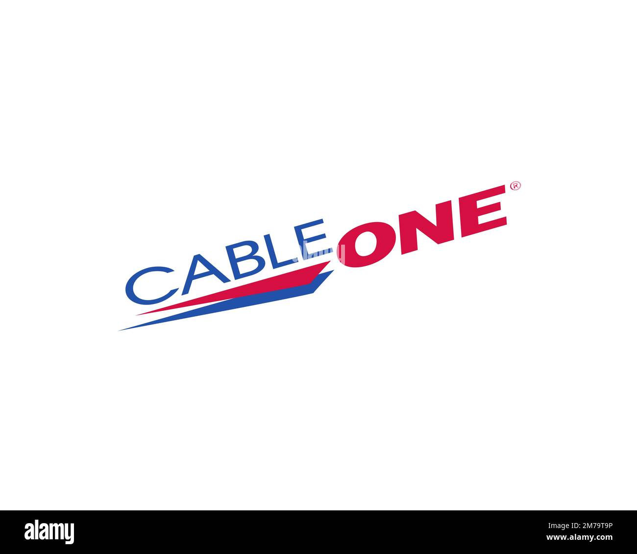Cable One, Rotated Logo, White Background Stock Photo Alamy