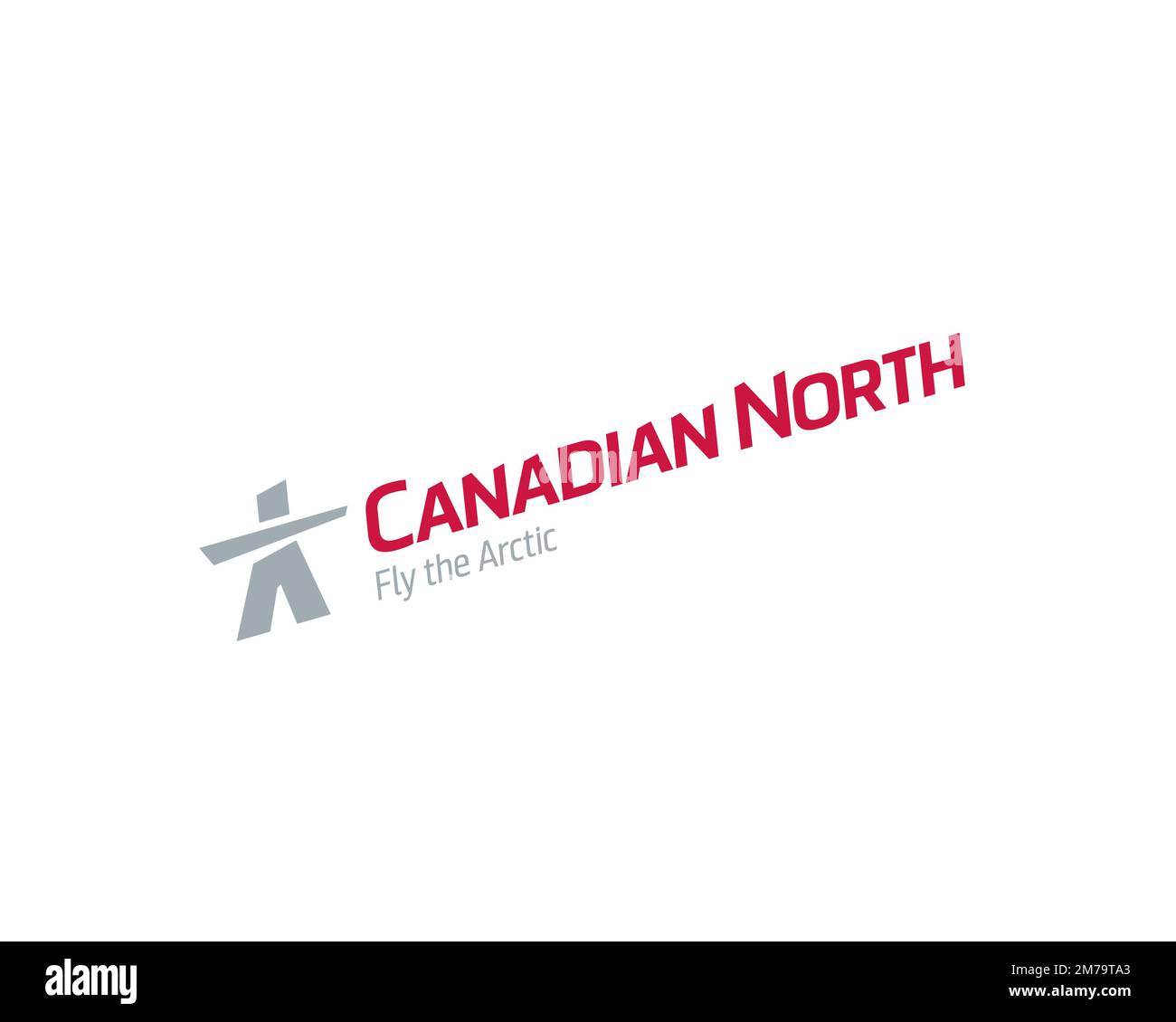 Canadian North, rotated logo, white background Stock Photo Alamy