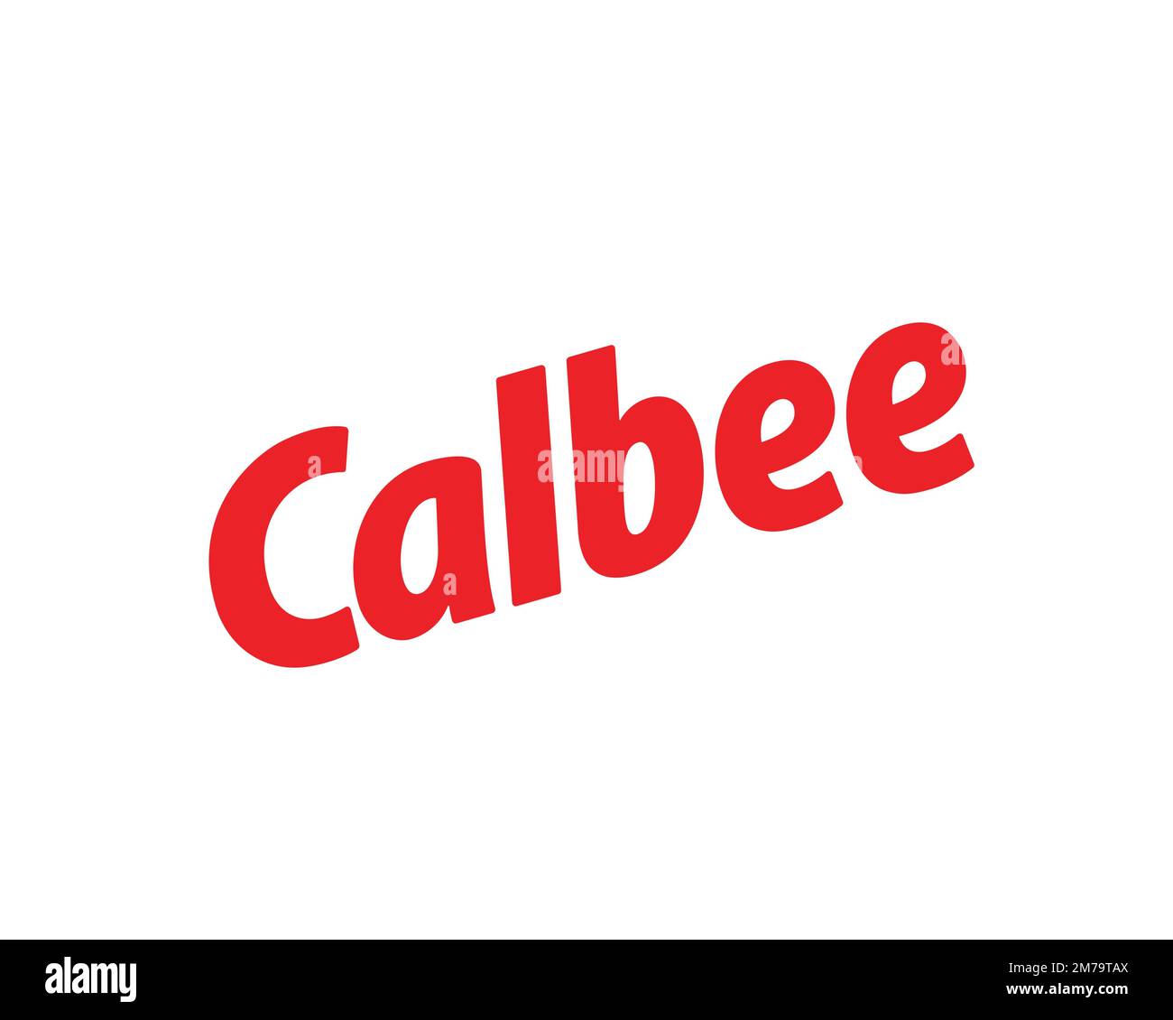 Calbee, rotated logo, white background Stock Photo Alamy