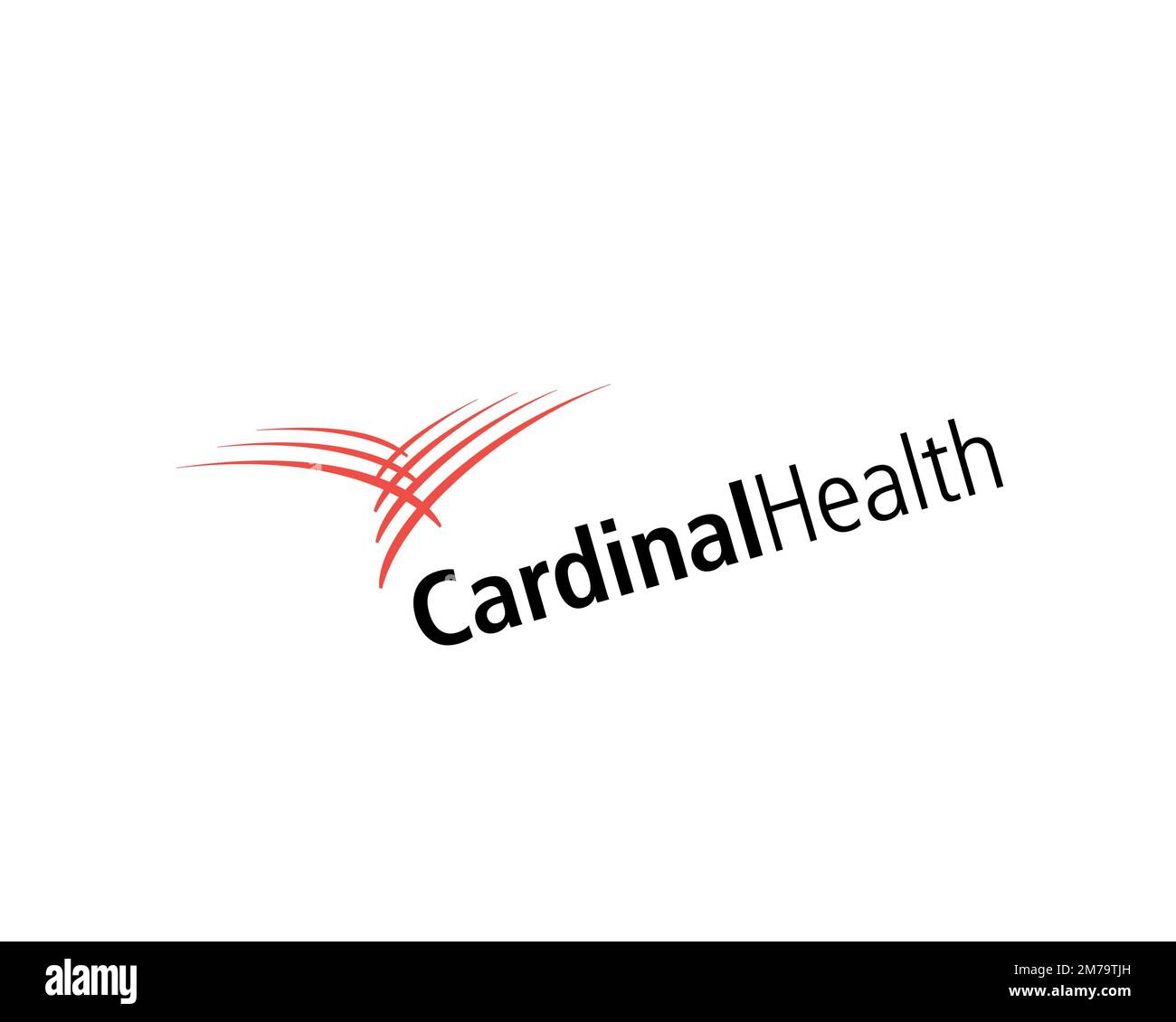 Cardinal Health, Rotated Logo, White Background Stock Photo
