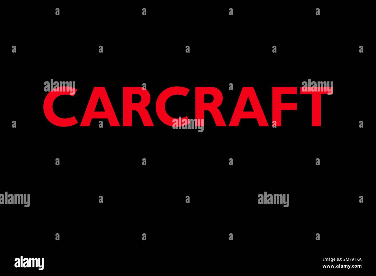 Carcraft, Logo, Black background Stock Photo Alamy