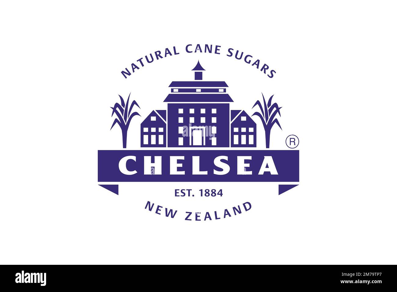 Chelsea Sugar Refinery, Logo, White Background Stock Photo Alamy