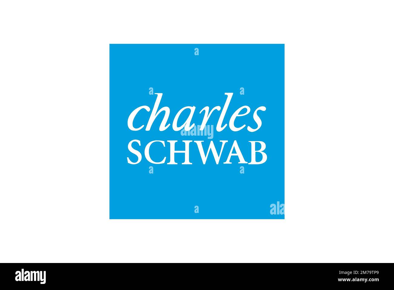 Charles Schwab Corporation, Logo, White Background Stock Photo - Alamy