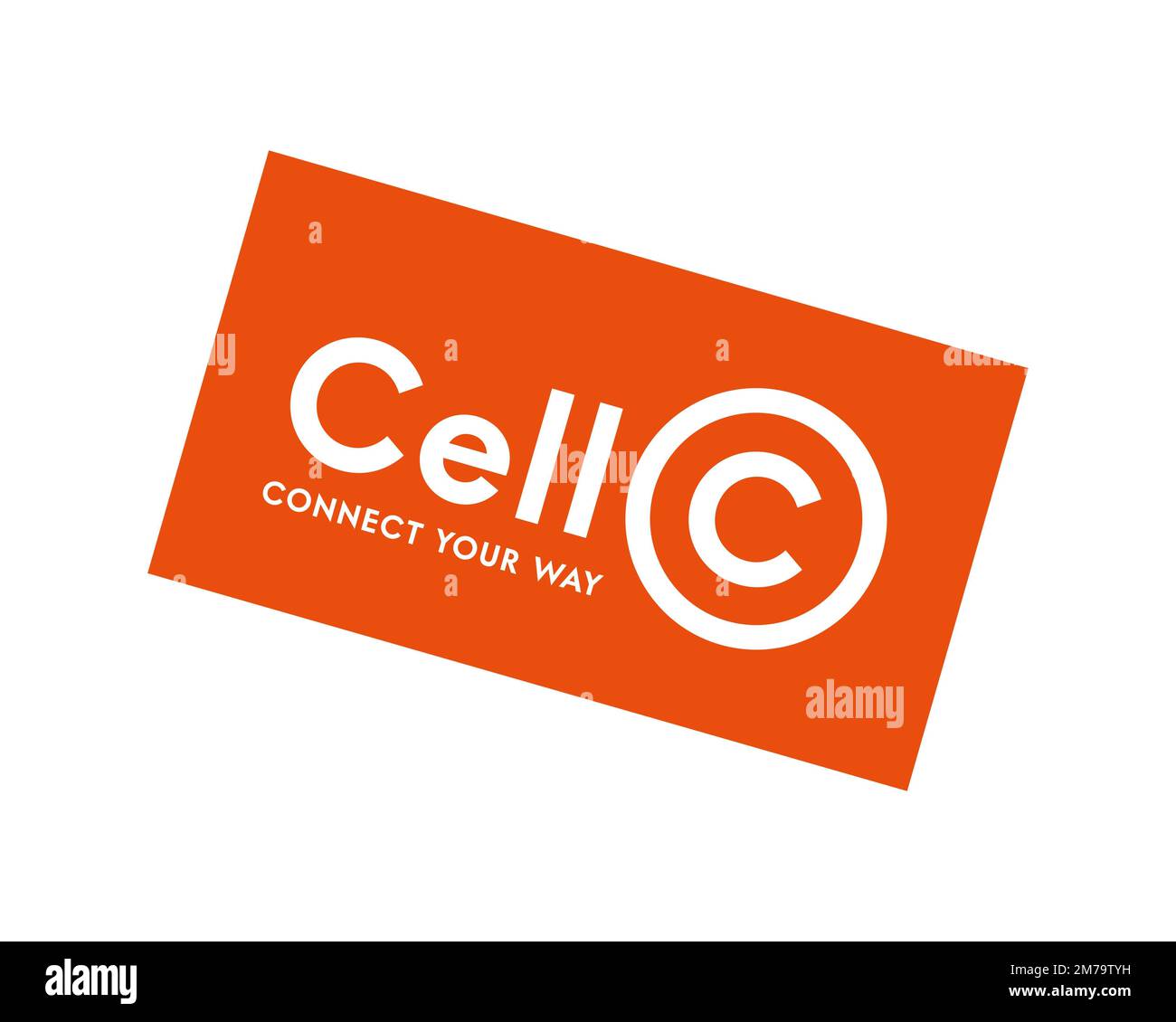 Cell C, rotated logo, white background B Stock Photo Alamy