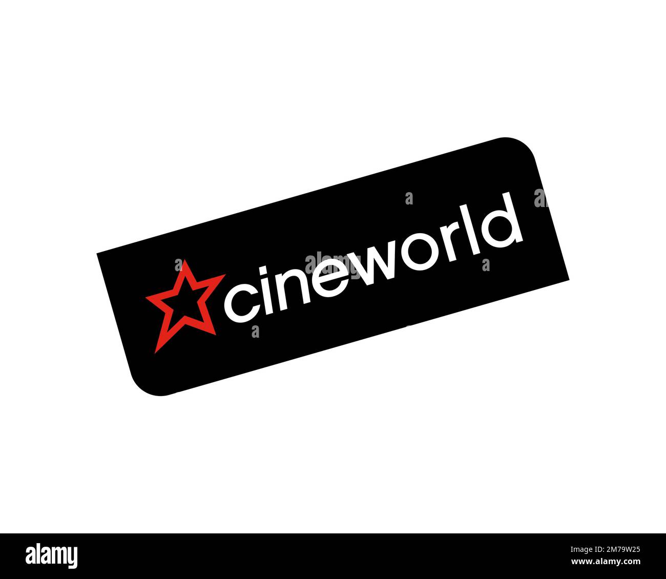 Cineworld, rotated logo, white background Stock Photo Alamy