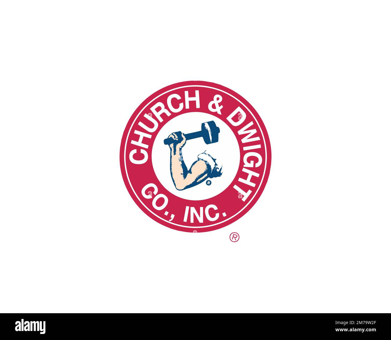 Church & Dwight, Rotated Logo, White Background B Stock Photo Alamy