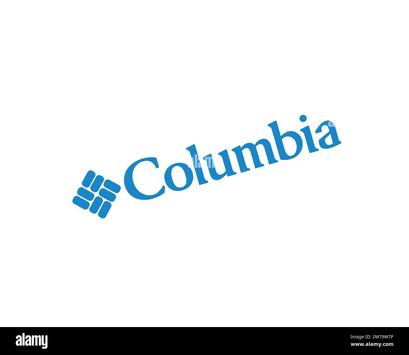 Columbia Sportswear, Rotated Logo, White Background Stock Photo - Alamy