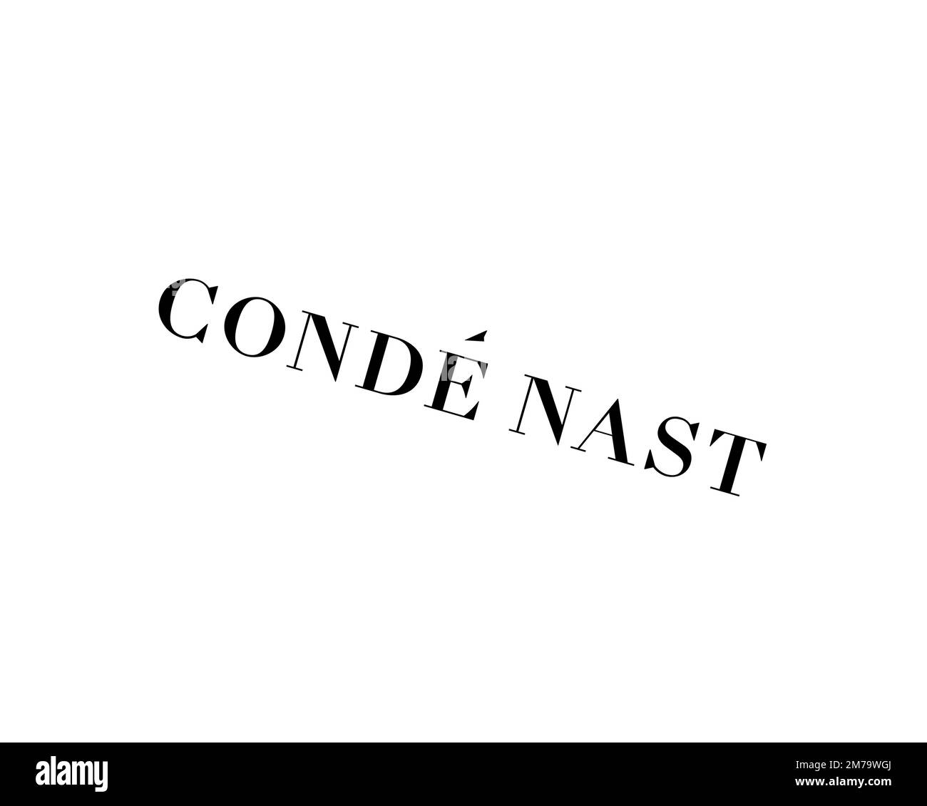 Conde Nast, rotated logo, white background B Stock Photo Alamy