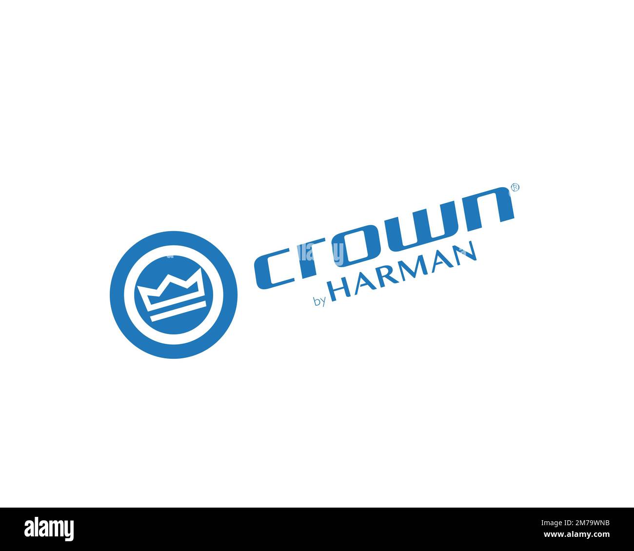 Crown International, Rotated Logo, White Background Stock Photo Alamy