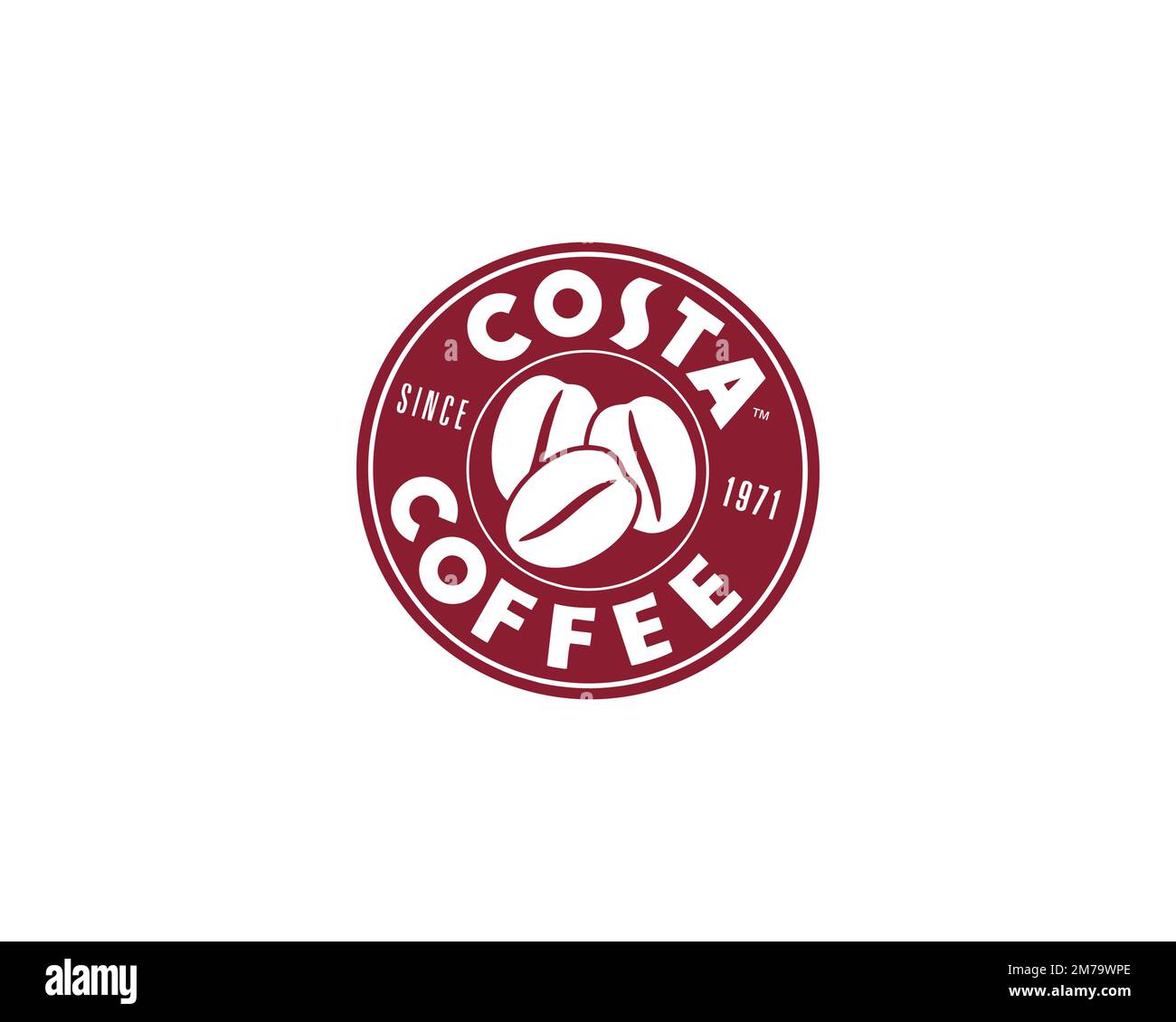 Costa Coffee, rotated logo, white background B Stock Photo Alamy